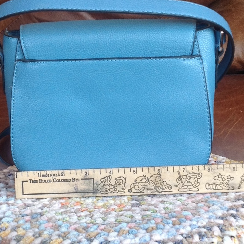 Ocean blue cross body saddle bag, NWOT - Picture 4 of 7